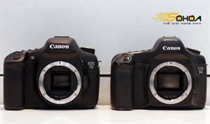 Canon EOS 7D bên cạnh 'đàn anh' 5D 