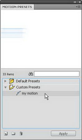 Flash CS4: Tạo bản Preview cho Custom presets