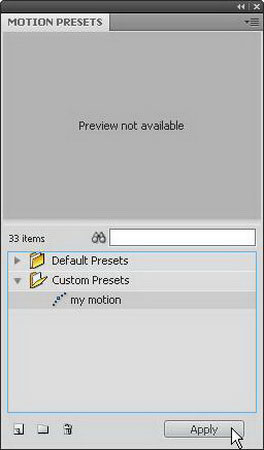 Flash CS4: Tạo bản Preview cho Custom presets
