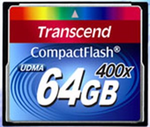 Transcend giới thiệu thẻ nhớ CompactFlash tốc độ 400X 