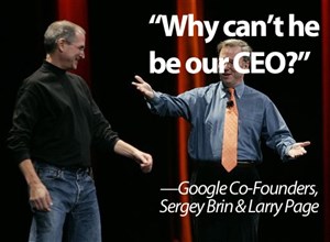 Google “rủ rê” Steve Jobs làm CEO