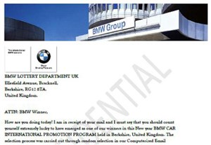 Xuất hiện email lừa đảo giả mạo hãng xe BMW 