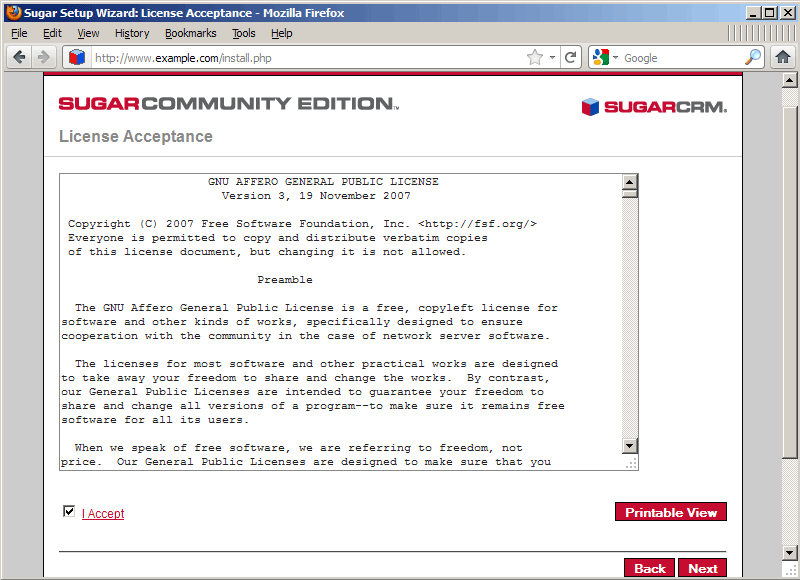 Chạy SugarCRM Community Edition trên Nginx (LEMP) trong Debian Squeeze/Ubuntu 11.04