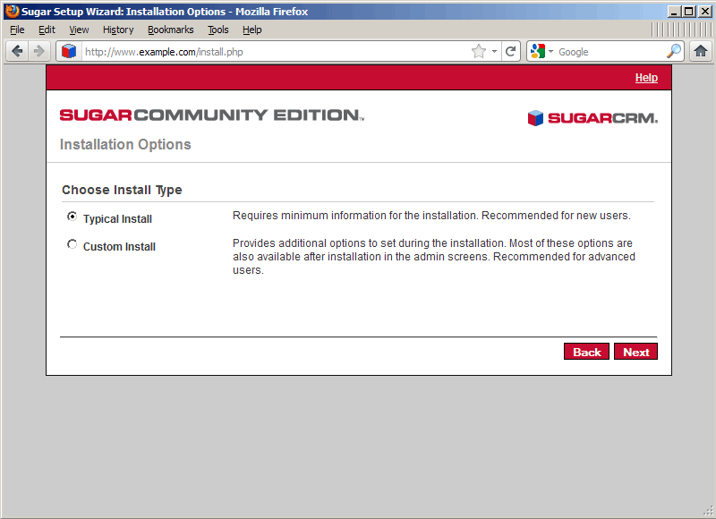 Chạy SugarCRM Community Edition trên Nginx (LEMP) trong Debian Squeeze/Ubuntu 11.04