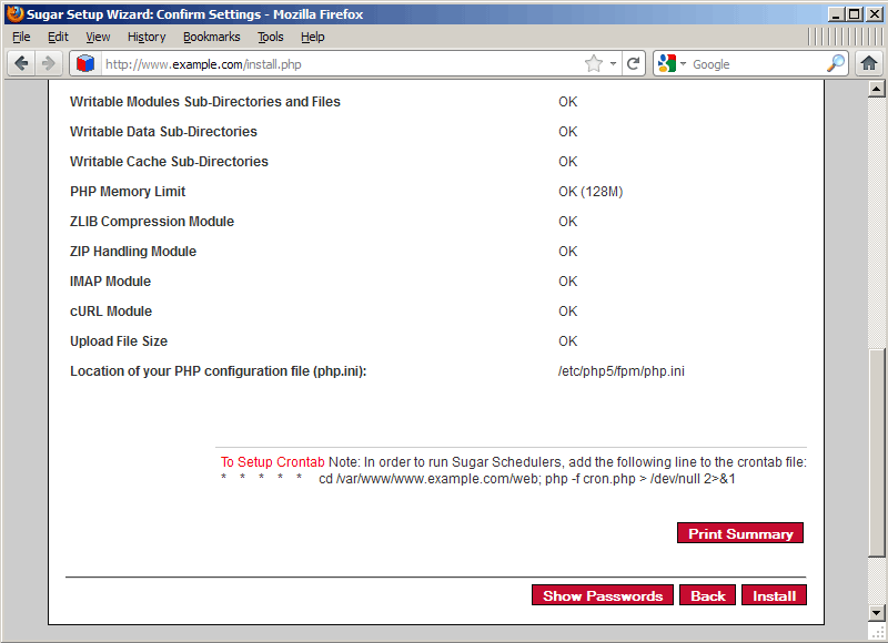 Chạy SugarCRM Community Edition trên Nginx (LEMP) trong Debian Squeeze/Ubuntu 11.04