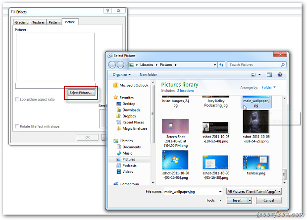 Gán thêm ảnh Background vào email trong Outlook