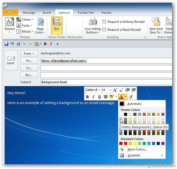 Bạn muốn gắn một ảnh đẹp làm background cho Outlook của mình? Hãy tìm hiểu cách gán ảnh background Outlook để tạo ra một hòm thư đầy cá tính và ấn tượng.
