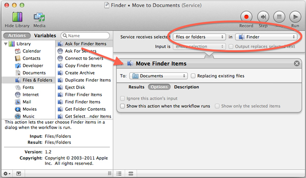Thêm lựa chọn quản lý file Send To của Windows vào OS X