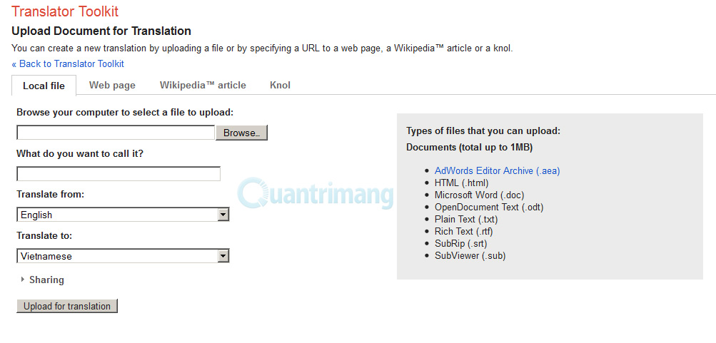 Một số thủ thuật hữu ích với Google Translate