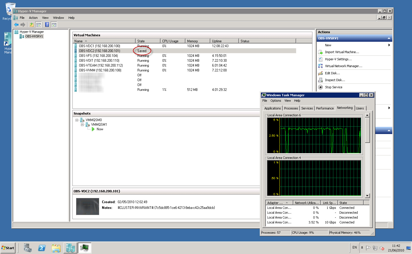 Sử dụng Quick Migration để di chuyển nhiều máy ảo giữa các host Hyper-V
