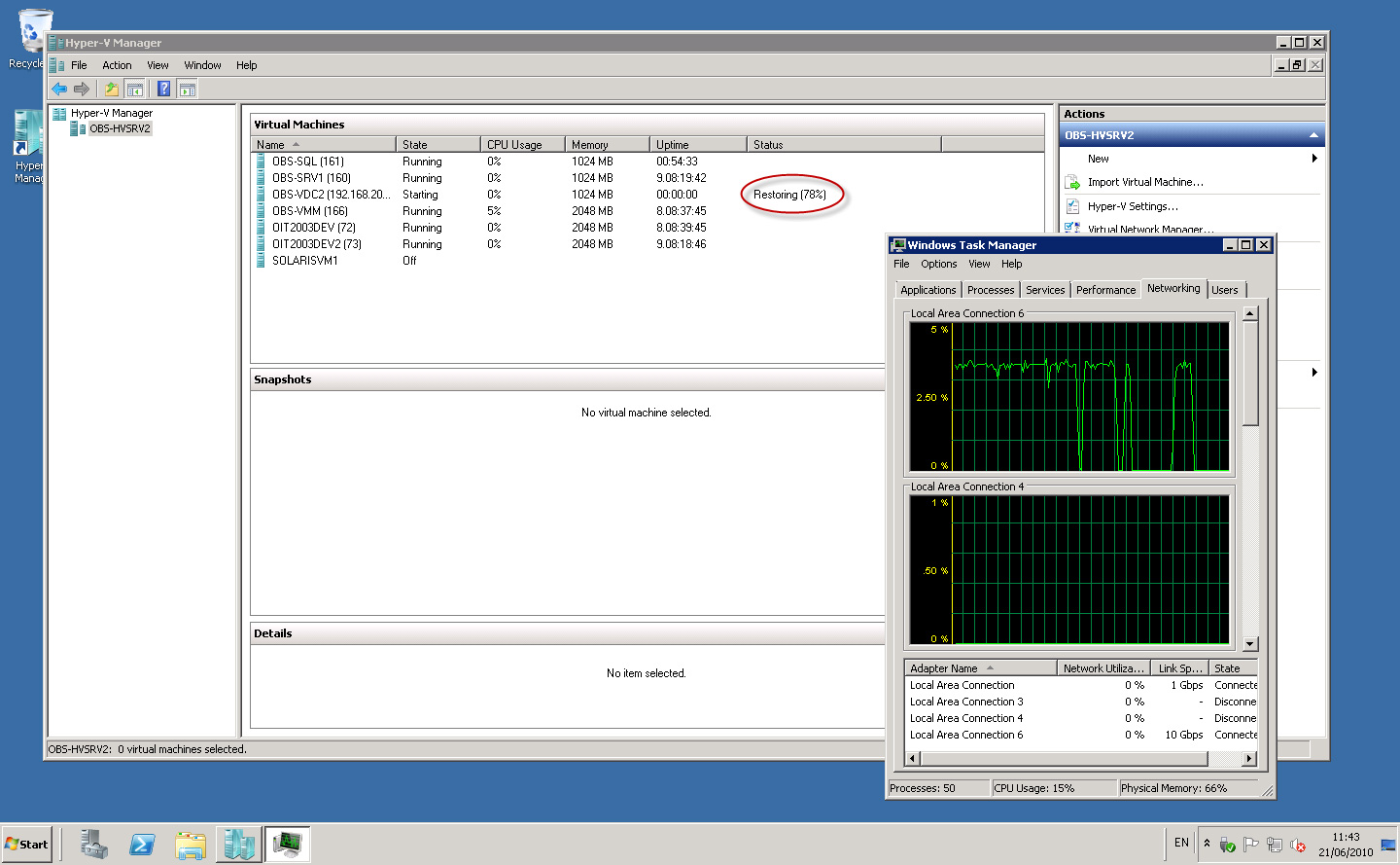 Sử dụng Quick Migration để di chuyển nhiều máy ảo giữa các host Hyper-V