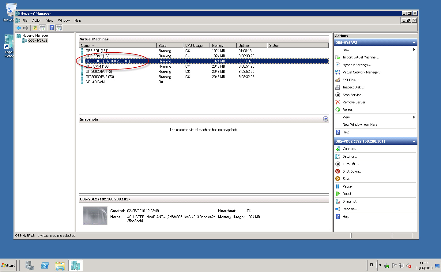 Sử dụng Quick Migration để di chuyển nhiều máy ảo giữa các host Hyper-V