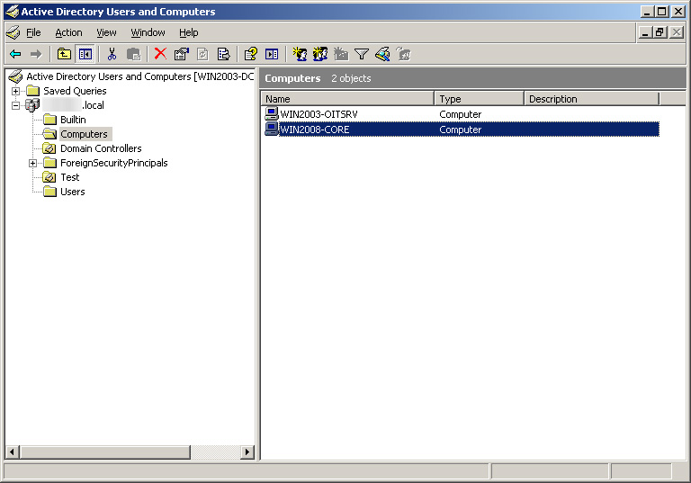 Khắc phục lỗi xảy ra khi gỡ bỏ Windows Server 2008 Server Core khỏi domain