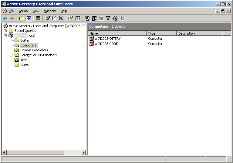 Khắc phục lỗi xảy ra khi gỡ bỏ Windows Server 2008 Server Core khỏi domain