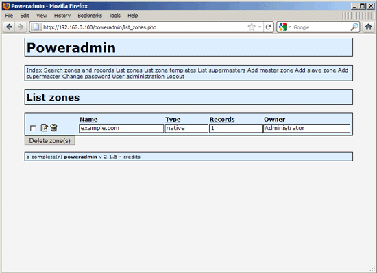 Cài đặt PowerDNS và Poweradmin trên Debian Squeeze