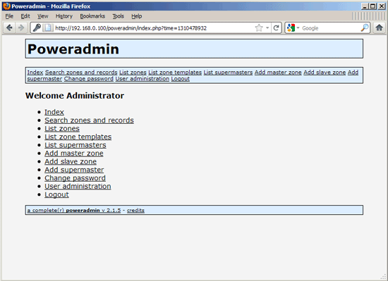 Cài đặt PowerDNS và Poweradmin trên Debian Squeeze