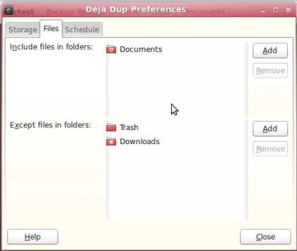 Sao lưu các tập tin với Déjà Dup trên Linux Mint 11