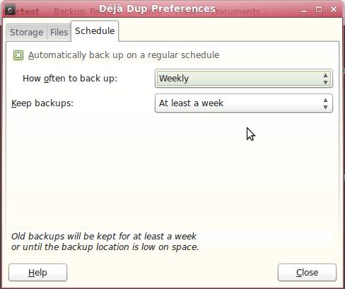 Sao lưu các tập tin với Déjà Dup trên Linux Mint 11