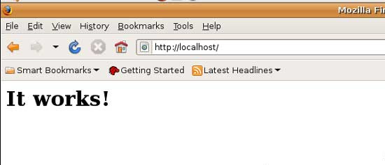 nhập http://localhost vào trình duyệt