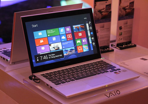 Sony ra bộ ba laptop Vaio cảm ứng ở Việt Nam