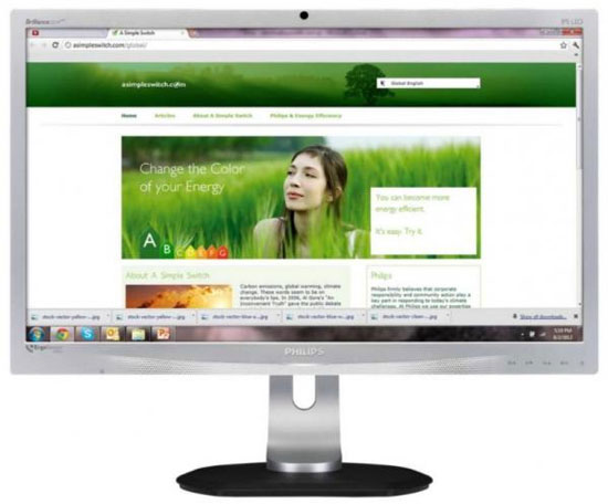 Philips ra mắt màn hình W-LED panel IPS mới