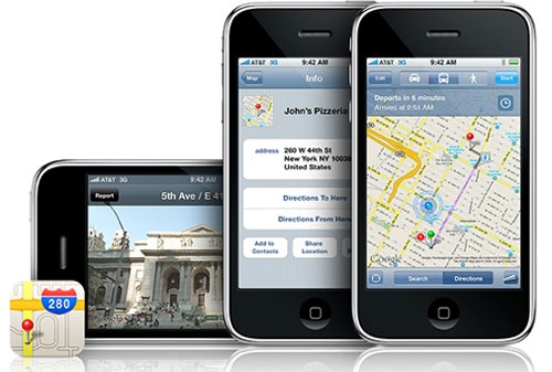 Apple “khó dễ” với ứng dụng bản đồ Google Maps