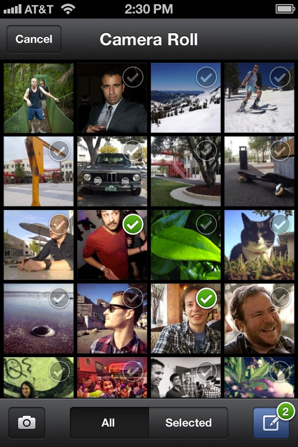 Ứng dụng Facebook nâng cấp chức năng 'up' ảnh