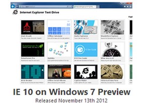 Microsoft giới thiệu Internet Explorer 10 cho Windows 7