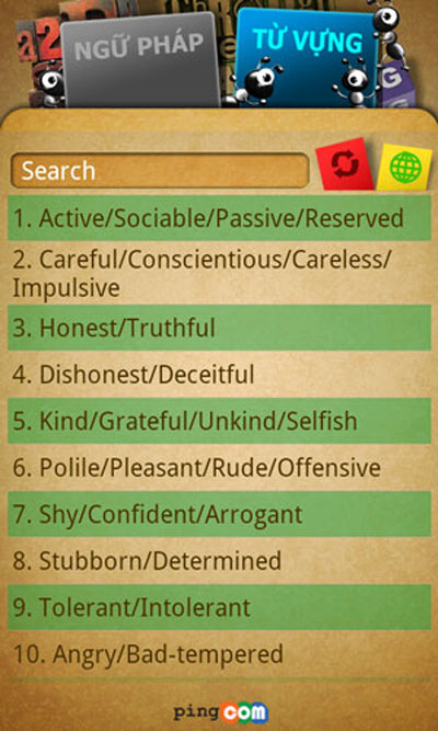 Ứng dụng rèn luyện tiếng Anh trên di động