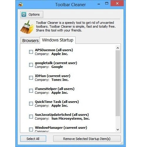 Gỡ bỏ các thanh công cụ không cần thiết khỏi trình duyệt