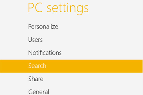 Xóa hoặc vô hiệu hóa lịch sử tìm kiếm trên Windows 8