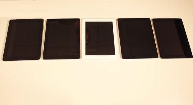 Màn đọ tốc độ của 5 phiên bản iPad