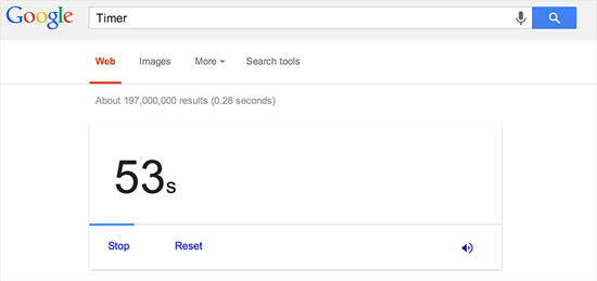 Đồng hồ đếm ngược Những mẹo hữu ích khi tìm kiếm với Google