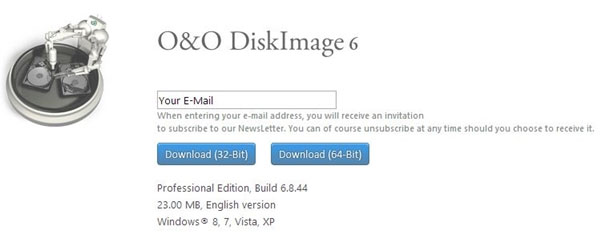 Nhận miễn phí bản quyền O&O DiskImage 6.8 Professional