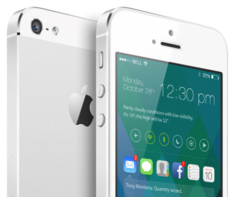 Thiết kế giao diện của iOS 8 Bản thiết kế hệ điều hành iOS 8 cực tiện lợi, độc đáo