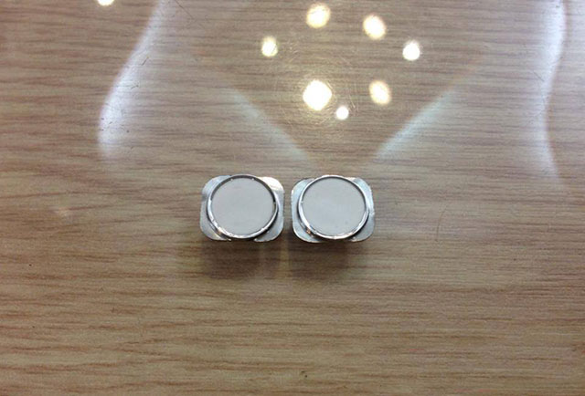 Nút home kim loại cho iPhone 5 Nút home kim loại và camera flash kép "độ" cho iPhone 5