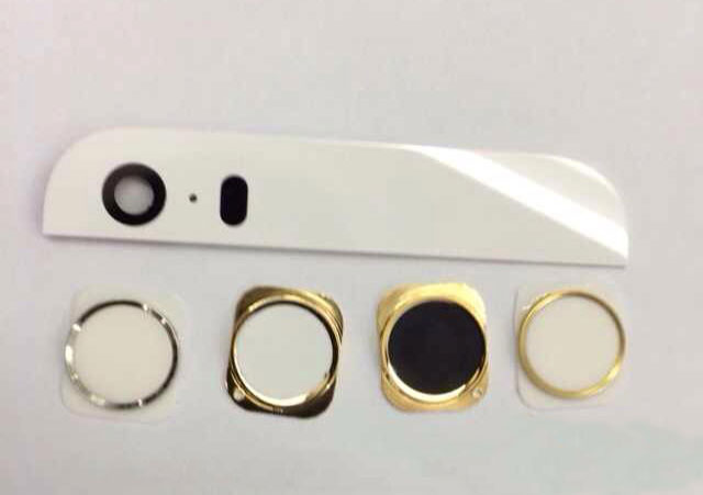 Camera flash kép cho iPhone 5 Nút home kim loại và camera flash kép "độ" cho iPhone 5
