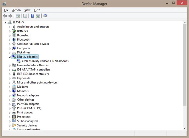 Mở mục Display adapters BÍ quyết 'bỏ túi' trước khi chọn mua laptop
