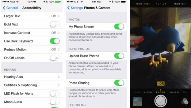 Tùy chọn bàn phím đen Apple cung cấp iOS 7.1 beta 1 đến lập trình viên với nhiều cải tiến mới