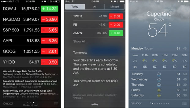 Logo Yahoo mới Apple cung cấp iOS 7.1 beta 1 đến lập trình viên với nhiều cải tiến mới