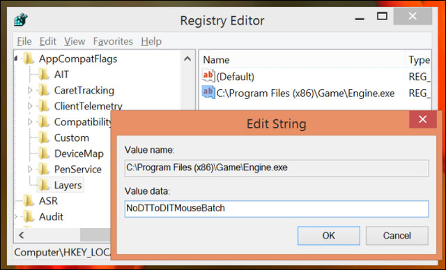 Nhập nội dung NoDTToDITMouseBatch Cách sửa lỗi lag chuột trên Windows 8.1 đang làm game thủ "điên đầu"