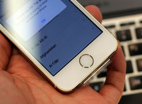 Chức năng cảm biến vân tay trên iPhone 5S Touch ID trên iPhone 5S hoạt động không như mong muốn