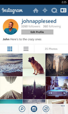 Hình ảnh instagram Instagram đã có trên Windows Phone