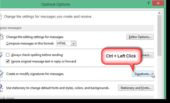 Sao lưu và khôi phục lại chữ ký trong Outlook 2013
