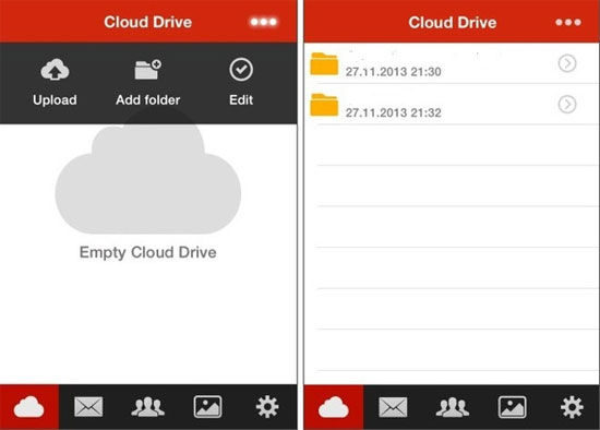 Giao diện ứng dụng Ứng dụng của trang chia sẻ dữ liệu MEGA chính thức cập bến iOS
