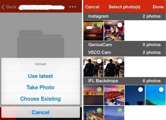 Giao diện ứng dụng Ứng dụng của trang chia sẻ dữ liệu MEGA chính thức cập bến iOS