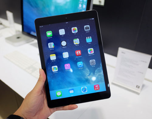 iPad Air cài sẵn hệ điều hành iOS 7 Mở hộp iPad Air chính hãng tại Việt Nam
