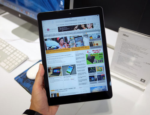 iPad Air lướt web mượt và nhanh Mở hộp iPad Air chính hãng tại Việt Nam