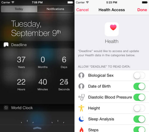 Ứng dụng trên iPhone dự đoán ngày mất Ứng dụng trên iPhone dự đoán ngày mất