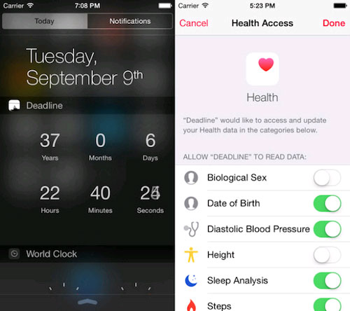 Ứng dụng trên iPhone dự đoán ngày mất
